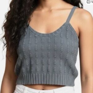NWT Weekend Los Angeles Women's Knit Top in Dusty Blue